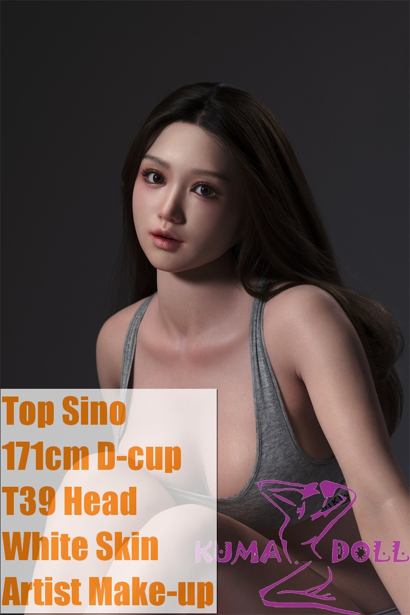 【Artist Makeup 】Top Sino Doll 171cm D-cup T39 Head Artist Makeup Head RRS+ Makeup selectable Grey Lingerie