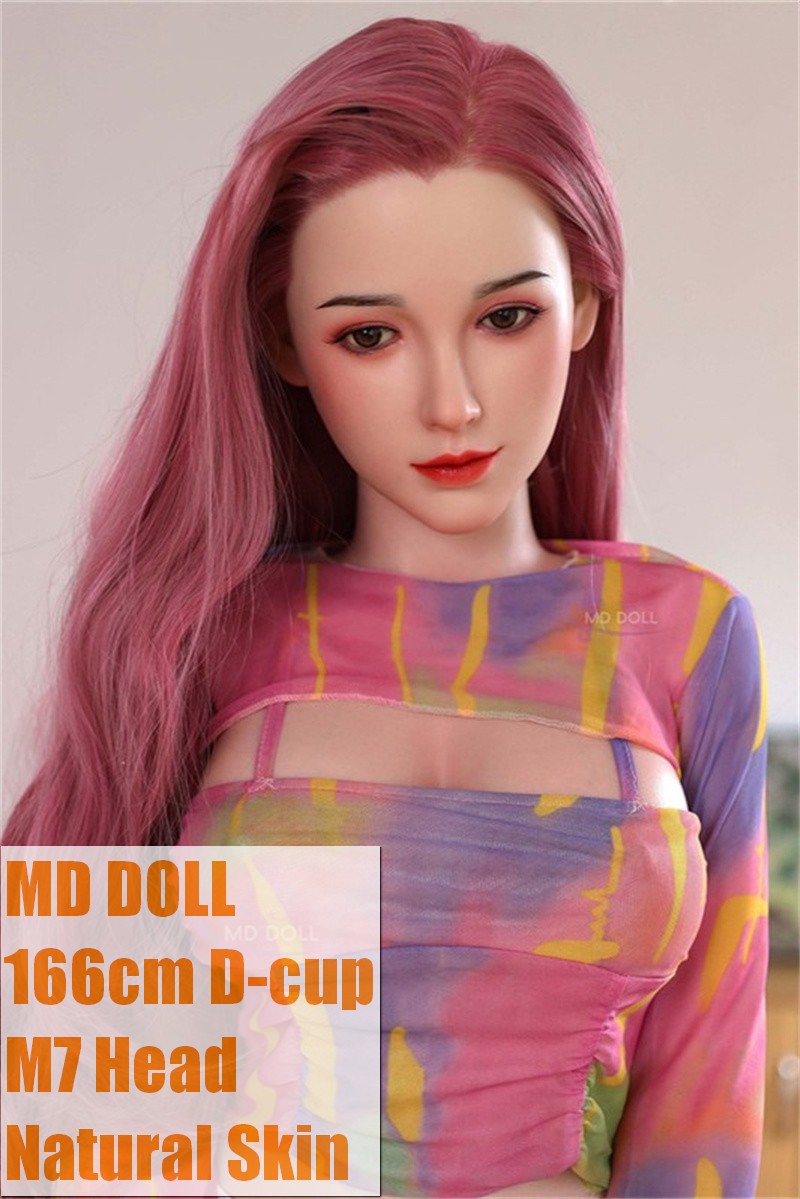 MD DOLL 166cm D-cup M7 Viona Head Full Silicone Sex Doll White Dress
