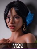 MD DOLL 166cm D-cup M12 Zoey Head Full Silicone Sex Doll Black Skirt