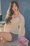 Sitting pose sex doll in office