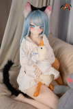 MOZU DOLL 141cm Mint Head Tier S PVC Head with TPE Body Big Breast Cat Girl