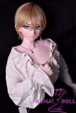 Realistic makeup anime doll face