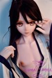Anime doll holding fan prop