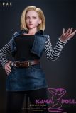 ROSE IDOL 75cm Ella Head Full Silicone Sex Doll Mini Doll Cosplay from Dragon Ball Android 18
