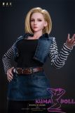ROSE IDOL 75cm Ella Head Full Silicone Sex Doll Mini Doll Cosplay from Dragon Ball Android 18