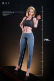 ROSE IDOL 75cm Ella Head Full Silicone Sex Doll Mini Doll Cosplay from Dragon Ball Android 18