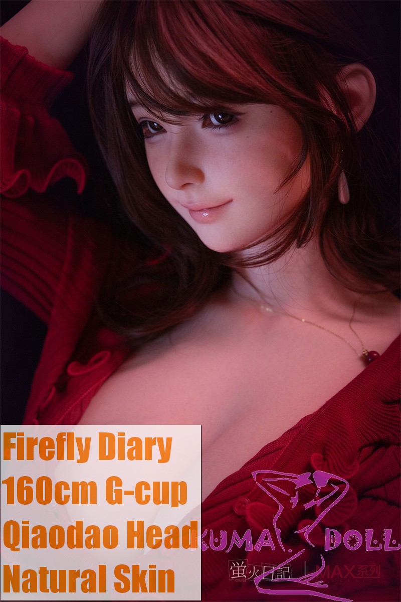 Firefly Diary 160cm G-cup Qiaodao Head Full Silicone Sex Doll With Body Make-up in Red Sweater