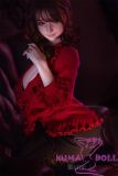 Firefly Diary 160cm G-cup Qiaodao Head Full Silicone Sex Doll With Body Make-up in Red Sweater