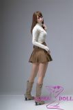 Standing pose white sweater