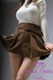 【Artist Makeup 】Top Sino Doll 171cm D-cup T39 Head Artist Makeup Head RRS+ Makeup selectable White Knit Outfit