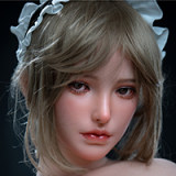 Irontech Doll Full silicone Doll 164cm E-cup S55 Head Dark Tanned Skin Black Silk Lingerie