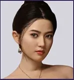 MMXDOLL 165cm F-cup Mengfei Head Full Silicone Sex Doll Realistic Makeup in Pink Sequin Dress