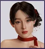 MMXDOLL 165cm F-cup Mengfei Head Full Silicone Sex Doll Realistic Makeup in Pink Sequin Dress