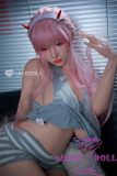 LACE DOLL 163cm H-cup 晚冰(Wanbing) Head Sex Doll Body Material Customizable Grey Tank Top