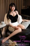 MMXDOLL 163cm D-cup Mengyao Head Full Silicone Sex Doll White Dress