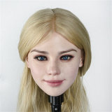 FANREAL 155cm/5ft1 F-Cup Kelly Head Full Size Lifelike Silicone Sex Doll with Real Skin Texture Black Dress