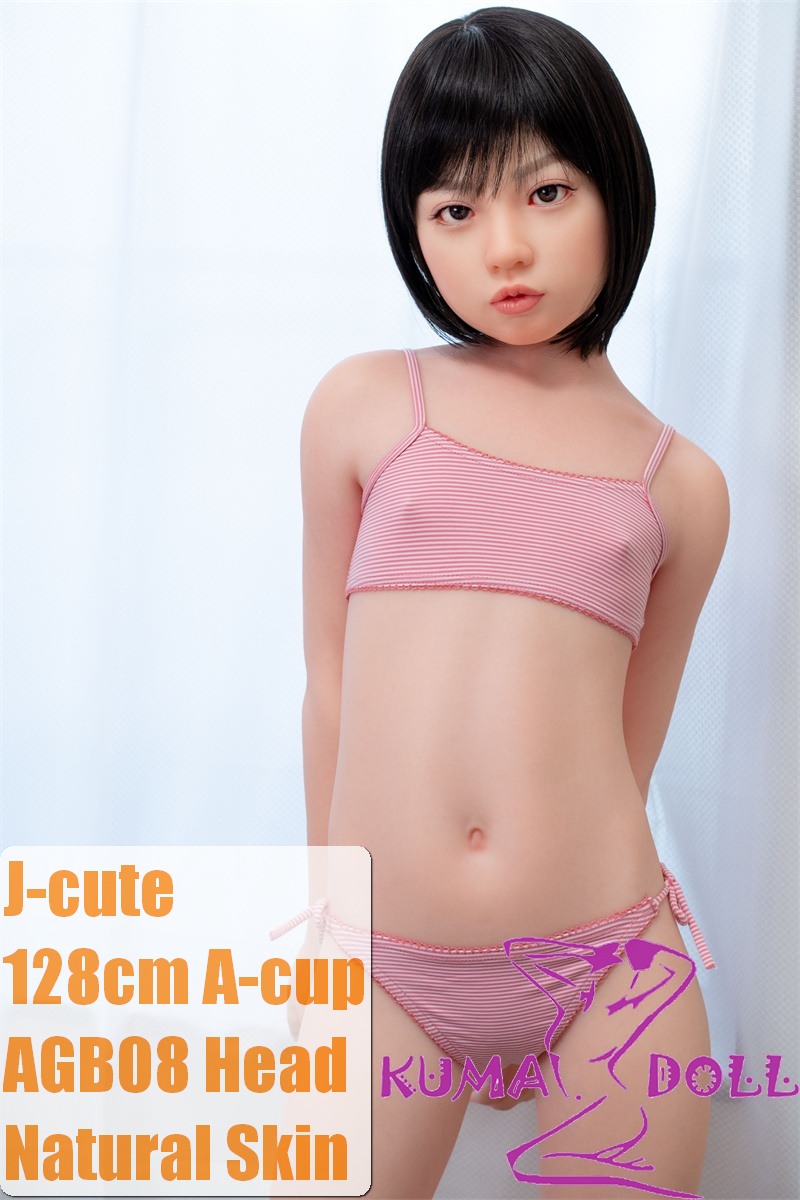 J-cute Doll 128cm A-cup AGB08 Head Sex Doll Full Silicone Material in Pink Bikini
