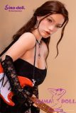 Black tight dress doll portrait