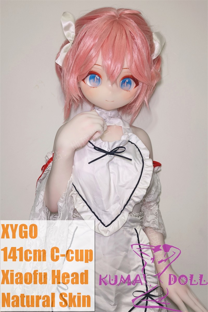 XYGO 141cm C-cup Xiaofu Silicone Head + TPE Body Anime Doll White Apron Girl