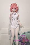 XYGO 141cm C-cup Xiaofu Silicone Head + TPE Body Anime Doll White Apron Girl