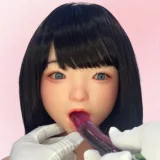 Real Girl 141cm A-Cup M7 Head Full Silicone Doll Adult Love Doll in Pink Swimsuit