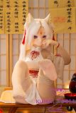 anime doll close up face makeup