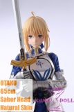 Fate Saber PVC head and silicone body collectible figure 65cm middle breasts