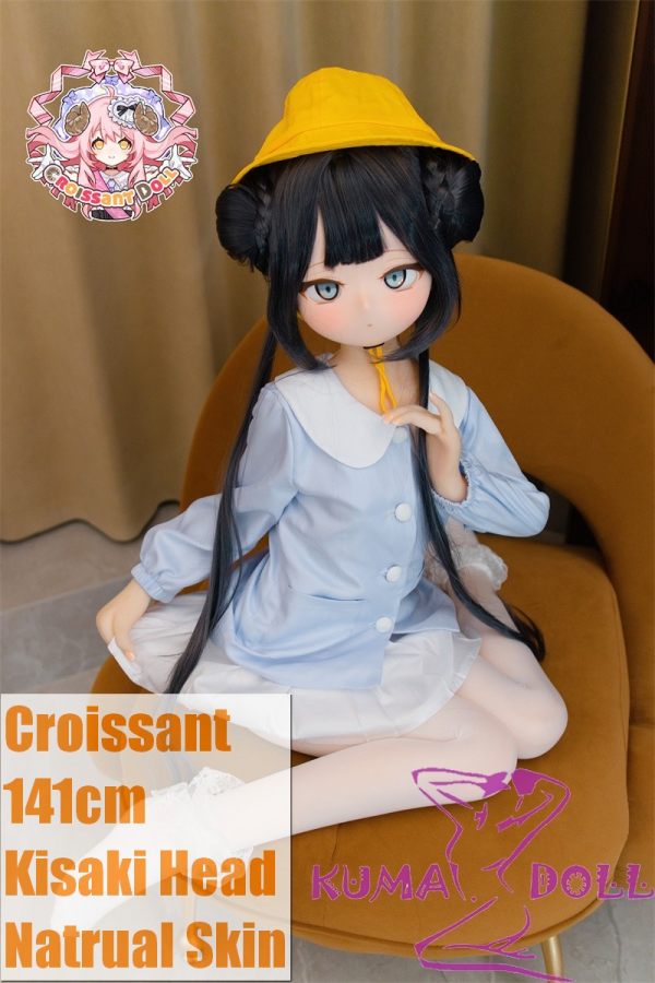 Croissant Doll 141cm Kisaki Anime Sex Doll Soft vinyl head + S-TPE body Kawaii Blue Dress