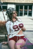Silicone doll star hat street style pose