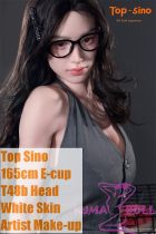 【Artist Makeup 】Top Sino Doll 165cm E-cup T48b Head Artist Makeup Head RRS+ Makeup selectable Standard Body Gray Dress