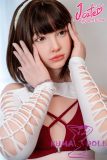 realistic makeup doll portrait view