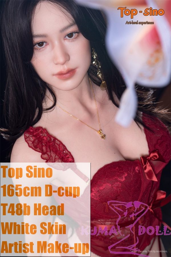 【Artist Makeup 】Top Sino Doll 165cm D-cup T48b Head Artist Makeup Head RRS+ Makeup selectable Seamless Body Red Dress