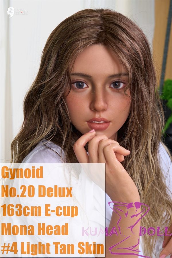 Gynoid  No.20R 163cm E-Cup Silicone Sex Doll Mona Head AP02 Makeup Deluxe/Basic in White T-Shirt