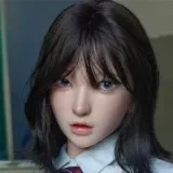 Firefly Diary 164cm G-cup Lian Head Full Silicone Sex Doll With Body Make-up Red Sports Top
