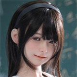 Firefly Diary 151cm A-cup Nanako Head Full Silicone Sex Doll With Body Make-up White Shirt