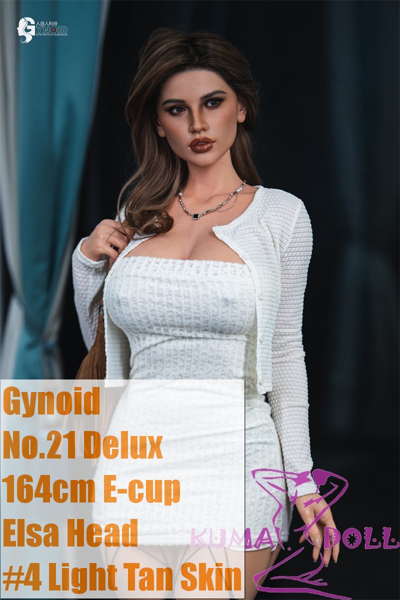 Gynoid  No.21R 164cm E-Cup Silicone Sex Doll Elsa Head AP01 Makeup Deluxe/Basic in White Dress
