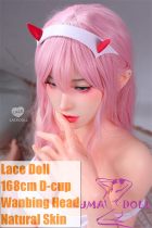 LACE DOLL 168cm D-cup Wanbing Head Sex Doll Silicone Head Body Material Customizable Zero Two Cosplay from DARLING in the FRANXX