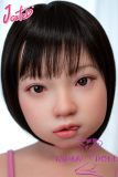 J-cute Doll 128cm A-cup AGB35 Head Sex Doll Full Silicone Material in Pink Outfit