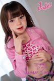J-cute Doll 128cm A-cup AGB36 Head Sex Doll Full Silicone Material in Pink Outfit