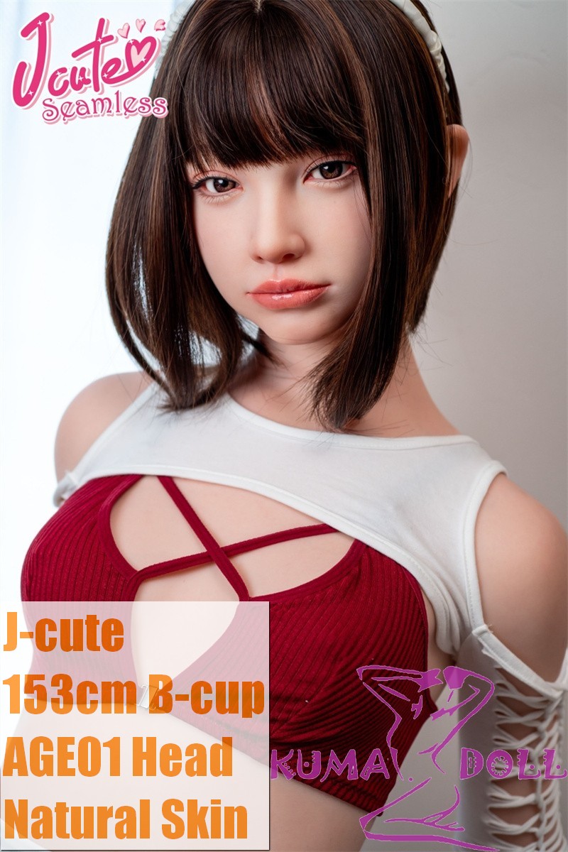 J-cute Doll 153cm B-cup AGE01 Head AIO Full Silicone Love Doll in White Dress