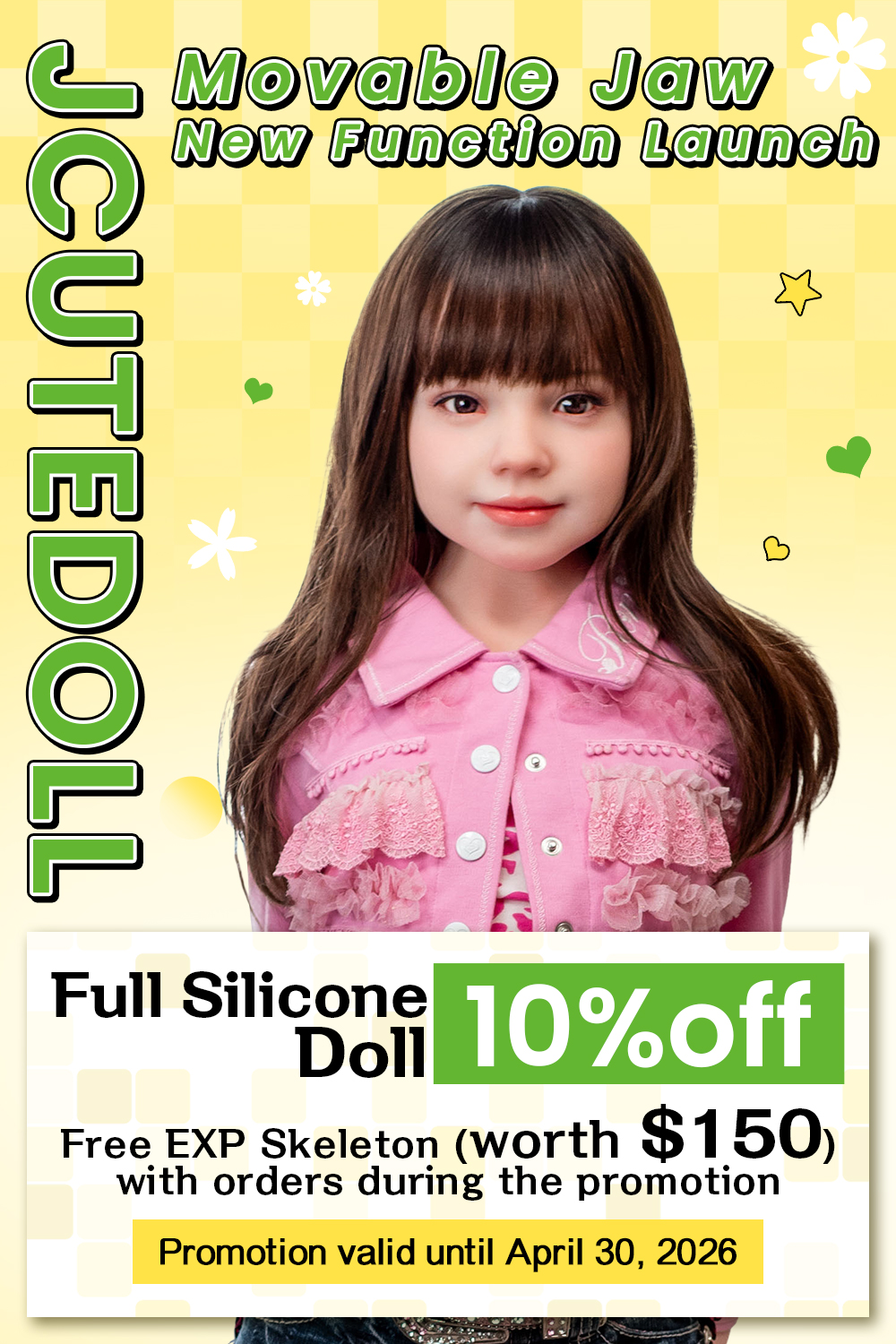 [J-cute Promotion Until April 30, 2026] J-cute Doll April Promotion Full Silicone Doll Page
