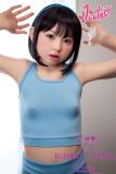 J-cute Doll Full Silicone Love Doll 149cm/4ft9 A-cup with Silicone Head AGD32 in Blue Sports Outfit