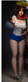 Firefly Diary 160cm G-cup Lisen Head Full Silicone Sex Doll With Body Make-up in Bath Towel Outfit