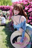 【Artist Makeup 】Top Sino Love Doll 167cm E-cup T21 Head Artist Makeup Head RRS+ Makeup Selectable Blue Dress