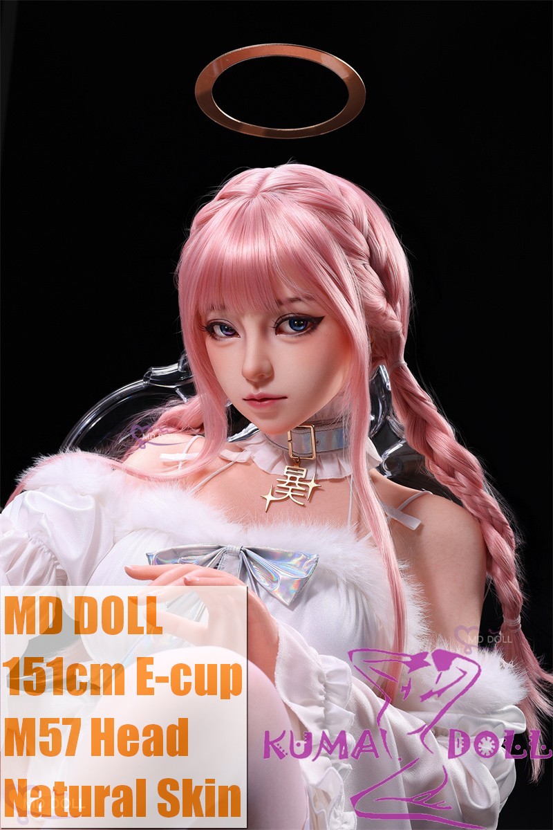 MD DOLL 151cm E-cup M57 Camila Head Full Silicone Sex Doll Real Skin Texture Angel Dress