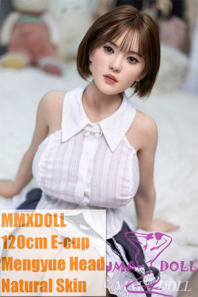 120cm E-Cup MMXDOLL Mengyue Head Seamless AIO Silicone Sex Doll Short Hair