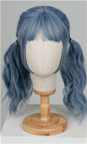J-cute Doll Full Silicone Love Doll 149cm/4ft9 A-cup with Silicone Head AGD10 in Pink Top Twin Tails