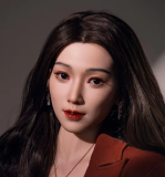 【Artist Makeup 】Top Sino Sex Doll 162cm G-cup T1D Head Artist Makeup Head RRS+ Makeup Selectable in Pink Dress