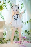 MW Girl 115cm doll white skirt standing