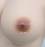 MMXDOLL 156cm E-cup Mengting Head Full Silicone Sex Doll Real Skin Texture in Shoulder Top Black Mini Skirt